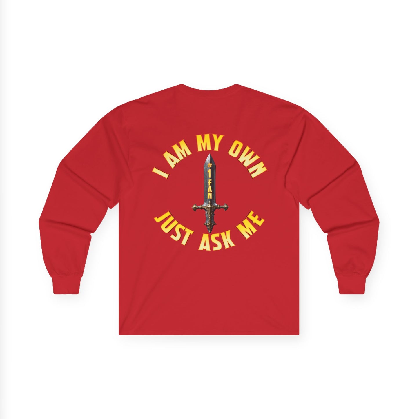 Knight-Themed Unisex Long Sleeve Tee, Perfect for Guys Night, Birthday Gift, Casual Wear, Party Shirt, Adventure and Fun Quotes