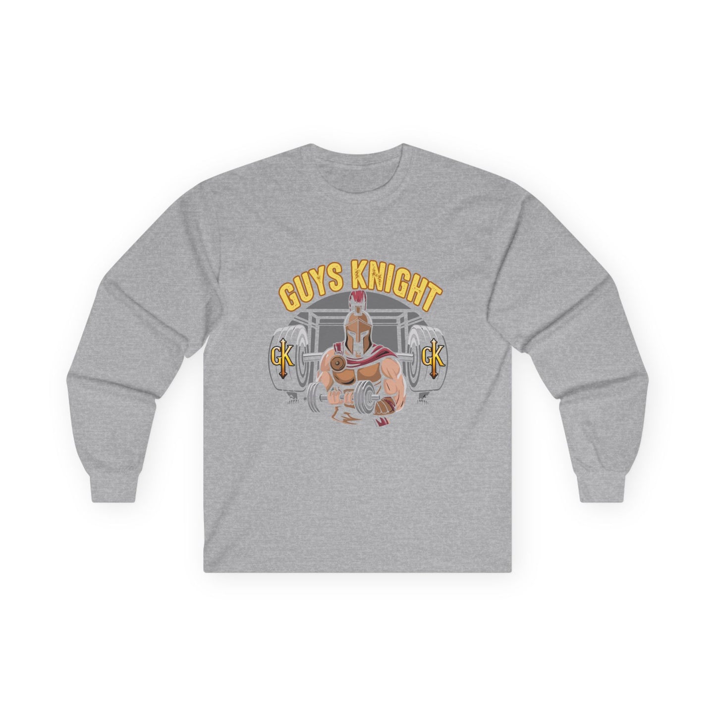 Rainbow Muscles Long Sleeve Tee for Gay Conservative Men