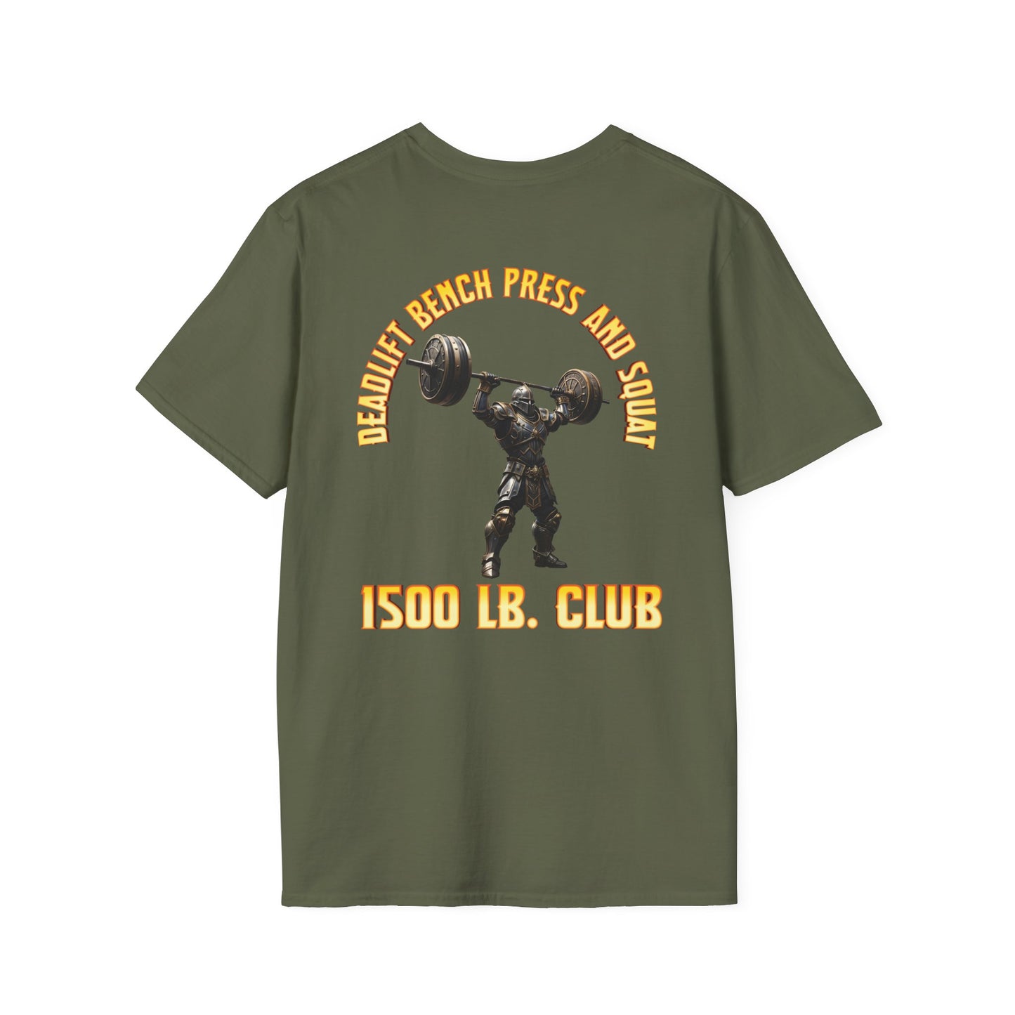 Strength 1500 LB Club Men's T-Shirt - Guys Knight Podcast Design