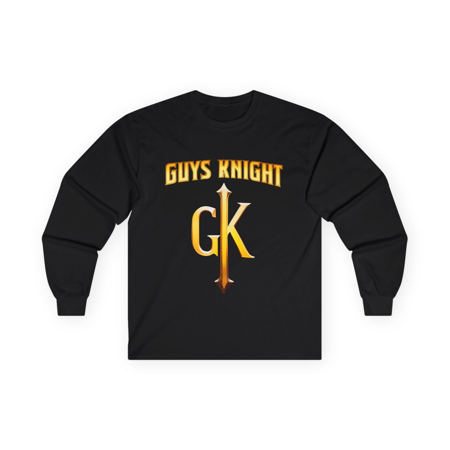Knight-Themed Unisex Long Sleeve Tee, Perfect for Guys Night, Birthday Gift, Casual Wear, Party Shirt, Adventure and Fun Quotes