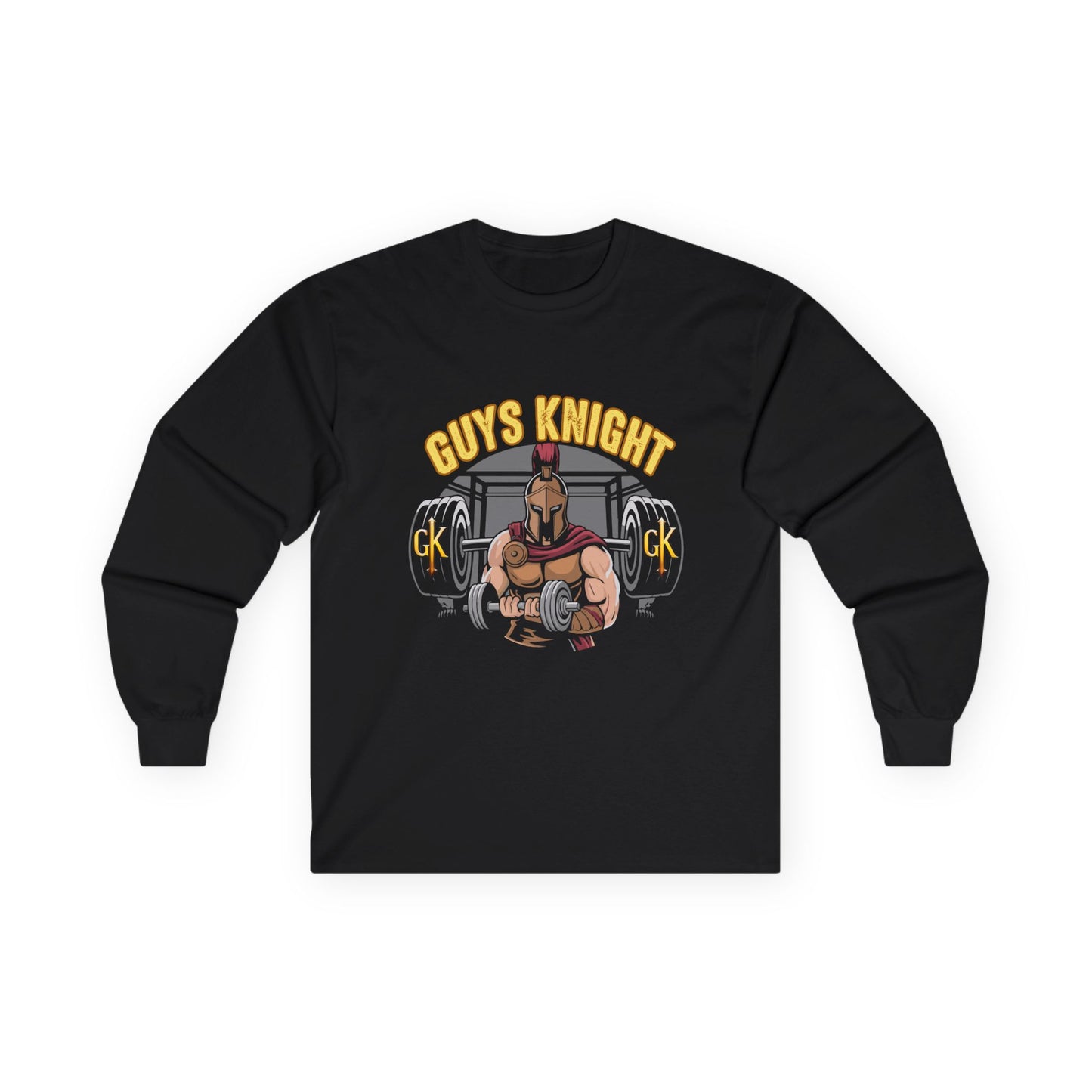 Rainbow Muscles Long Sleeve Tee for Gay Conservative Men
