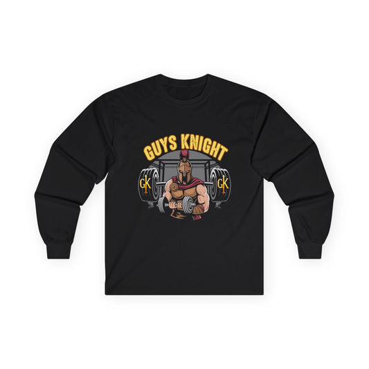 Rainbow Muscles Long Sleeve Tee for Gay Conservative Men