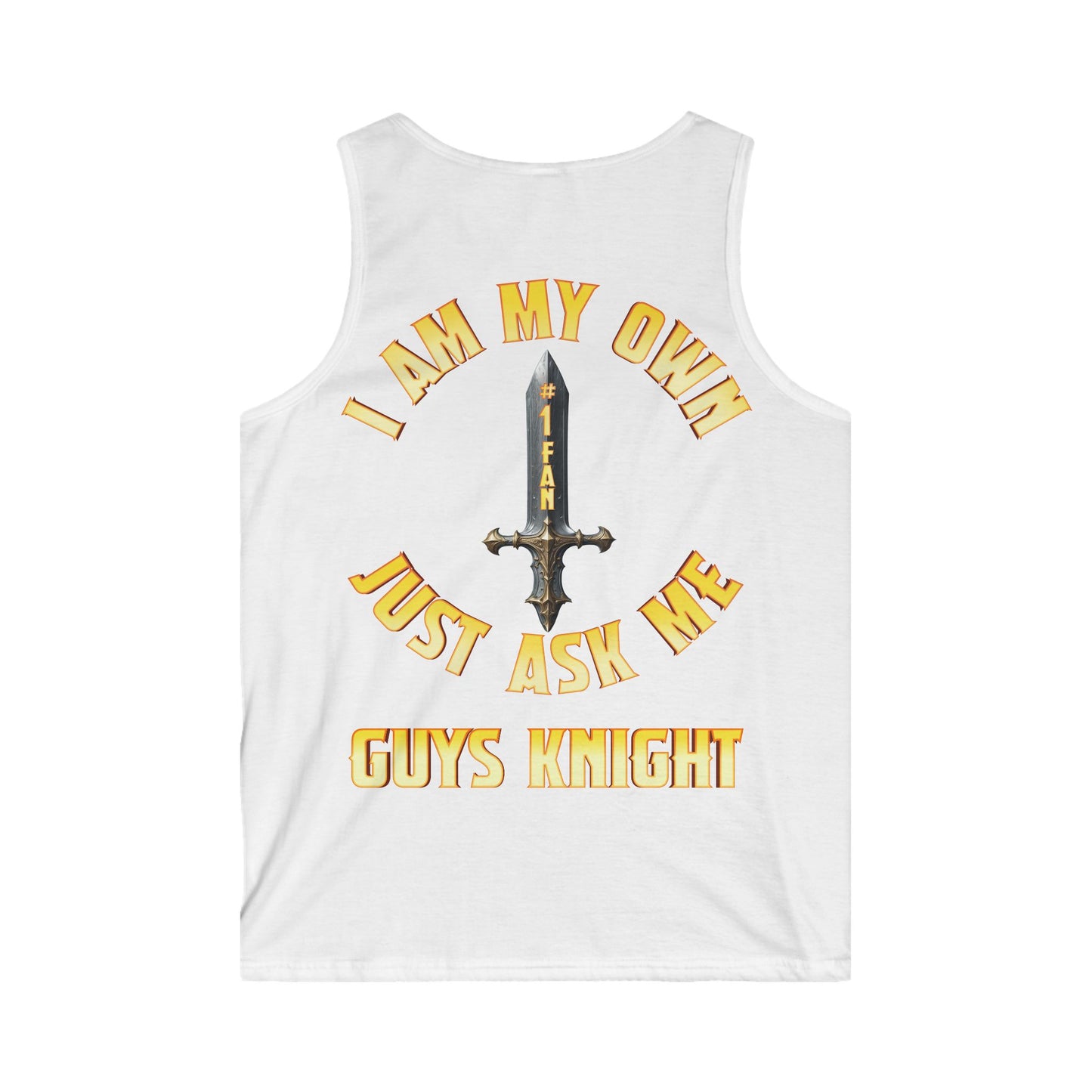 Tank Top - I am my own #1 Fan Guys Knight Tank Top - Gym Fashion