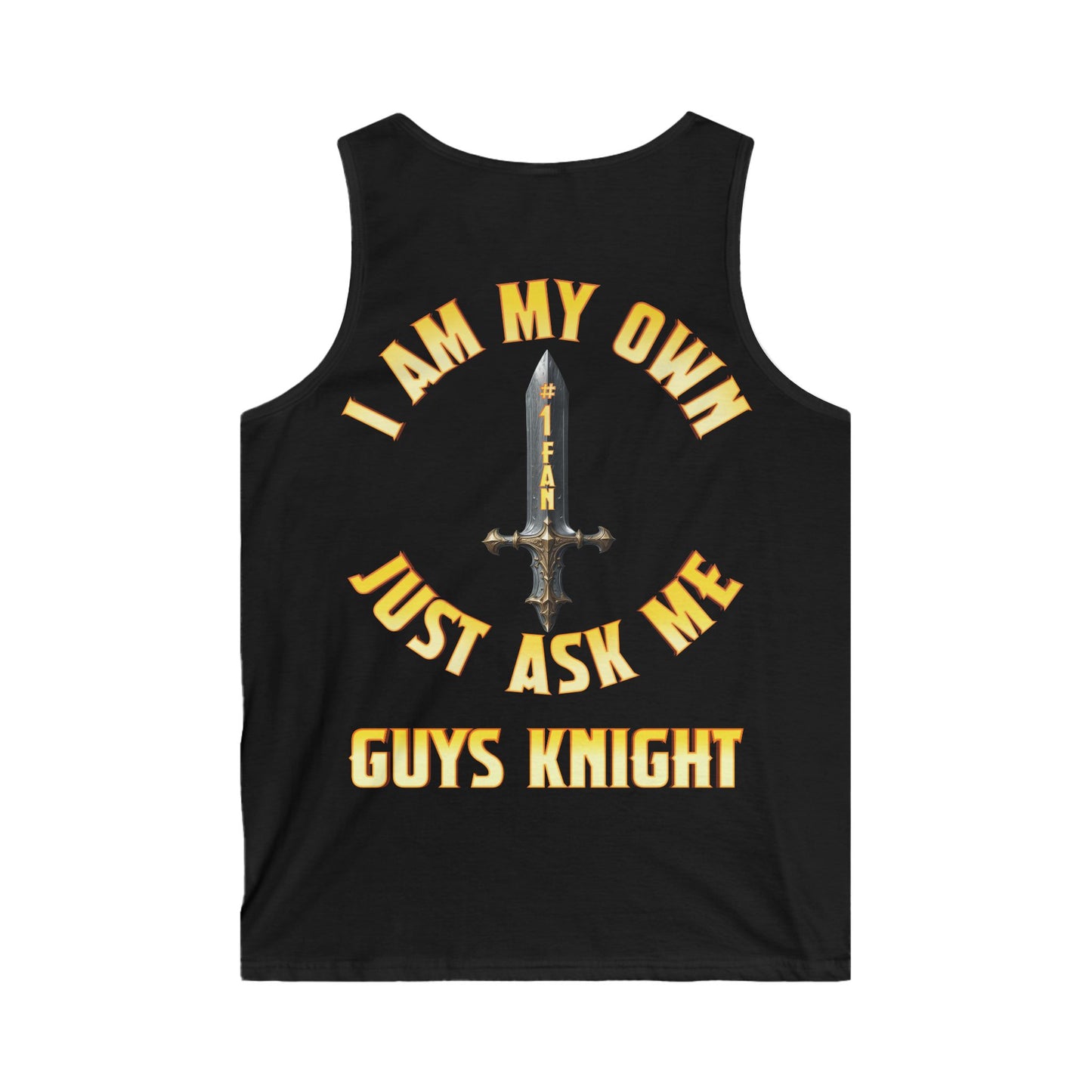 Tank Top - I am my own #1 Fan Guys Knight Tank Top - Gym Fashion