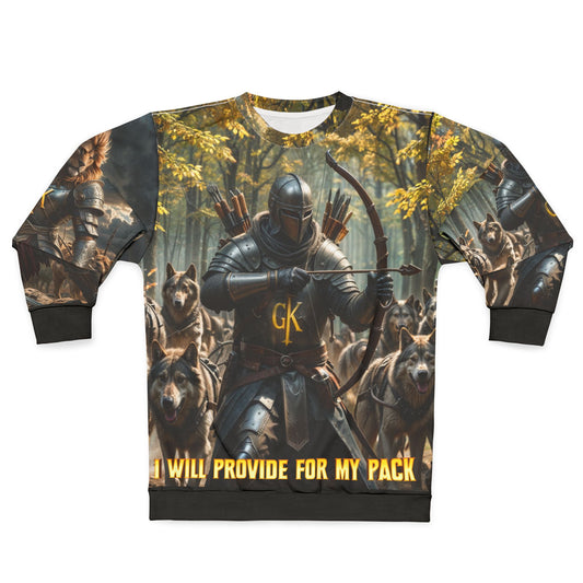 Warrior Spirit Unisex Sweatshirt - 'I Will Provide for My Pack' & 'I Will Protect My Pride'