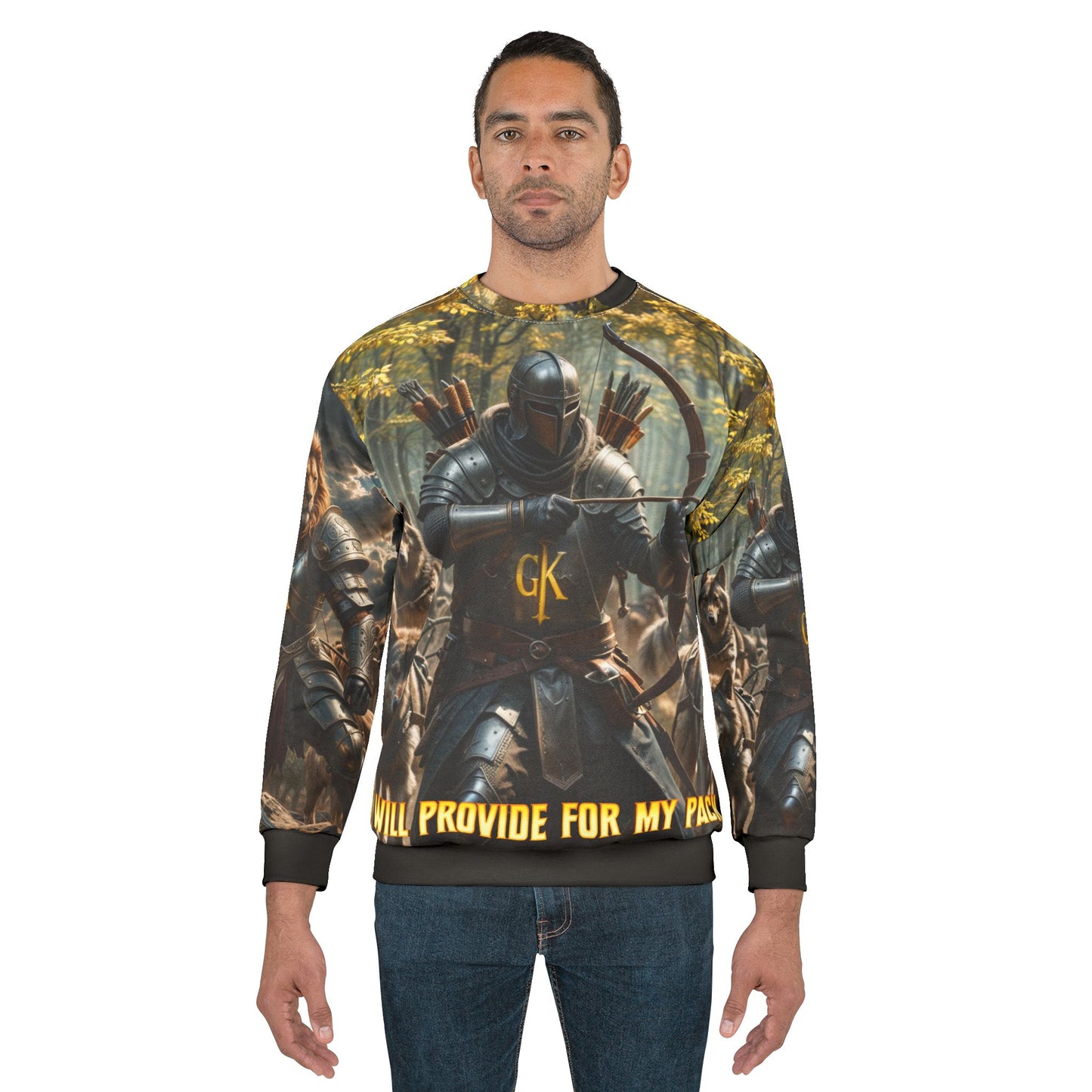 Warrior Spirit Unisex Sweatshirt - 'I Will Provide for My Pack' & 'I Will Protect My Pride'